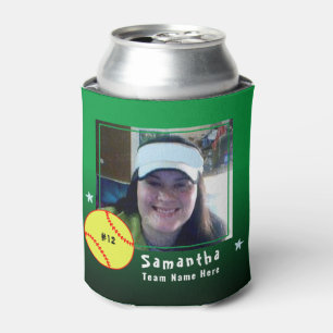 Softball Player Ein Foto Spirit Green Dosenkühler