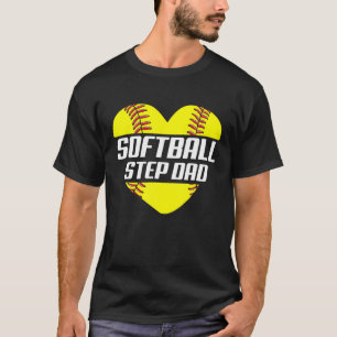 Softball Player Familie gibt Softball Step Vater H T-Shirt