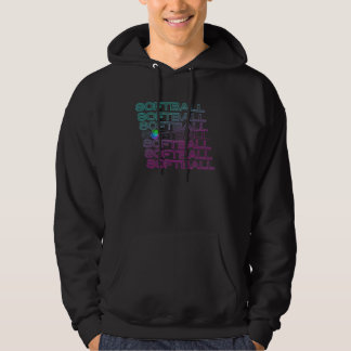Softball-Player für Mädchen und Jugendliche Hoodie