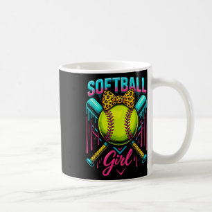 Softball Player Girl Ice Cream Softball Tropfen Kaffeetasse