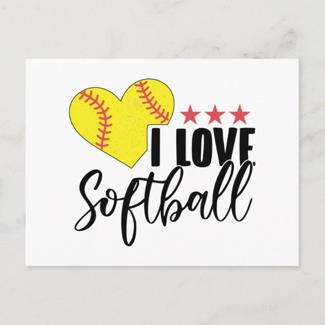 Softball Player | Softballer Team Coach Geschenke Postkarte (Vorderseite)