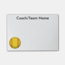 Softball Post it Note