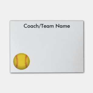 Softball-Post Post-it Klebezettel