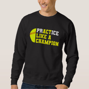 Softball-Praxis wie ein Champion Catcher Pitcher Sweatshirt