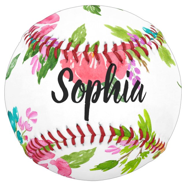 Softball Proposition de balle molle pour fille à fleurs per (Devant)