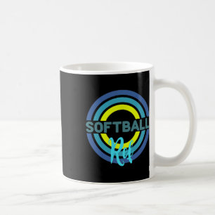Softball-Schiedsrichter mit modernen Softball-Krei Kaffeetasse