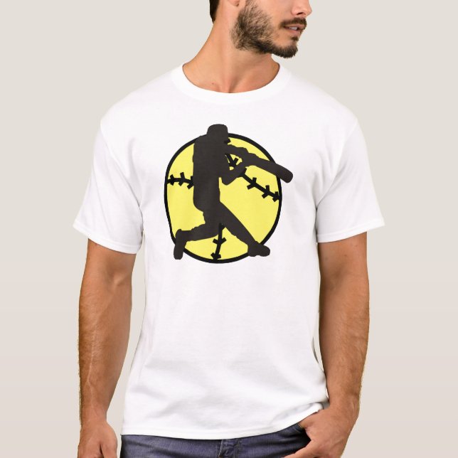 Softball-Schlagmann T-Shirt (Vorderseite)