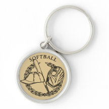 Softball-Schlüsselanhänger
