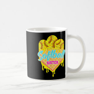 Softball-Schwester Eiscreme-Tropf Süßes Softballsp Kaffeetasse