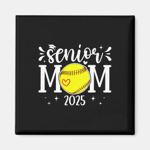 Softball Senior-Mutter eines Senior-Softballspiele Magnet