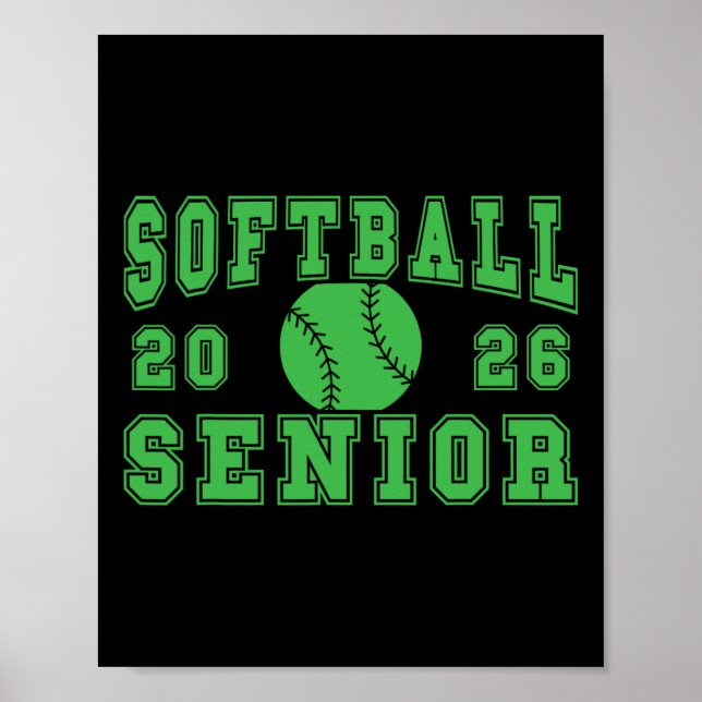Softball Senior Night Softball Senior 2026 Absolve Poster (Vorne)