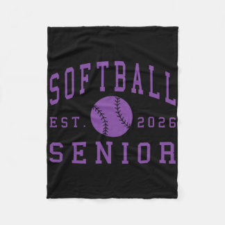 Softball Senior Night Softball Senior 2026 Graduat Fleecedecke
