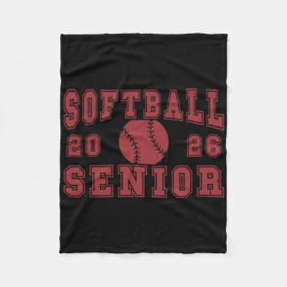 Softball Senior Night Softball Senior 2026 Graduat Fleecedecke