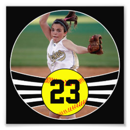 Softball Senior Photos Personnalisées Photo Carré 