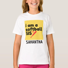 Softball Sister T - Shirt personalisieren Custom U