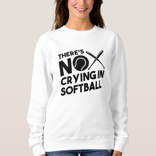 Softball Softball-Schläger Sweatshirt (Vorderseite)