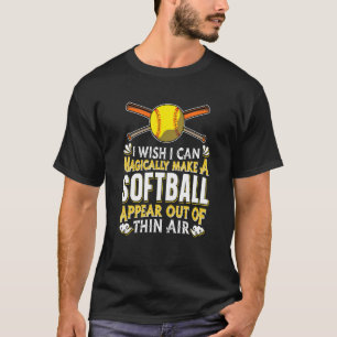 Softball-Spiel Mannschaftssport Pitcher Fänger Ma T-Shirt