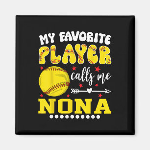 Softball-Spielerin Mein Lieblingsspieler nennt mic Magnet
