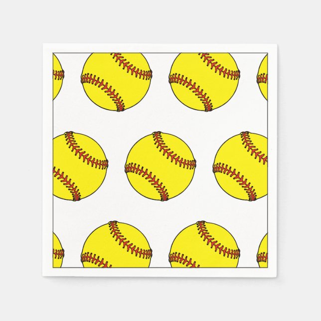 Softball-Sport Serviette (Vorderseite)