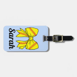 Softball Sports Custom Bag Tag Gepäckanhänger