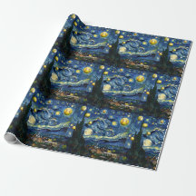 Softball Starry Night Wrapping Paper