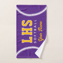 Softball Stiche Custom Sport Handtuch Team Initial