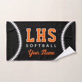 Softball Stiche Custom Sport Handtuch Team Initial