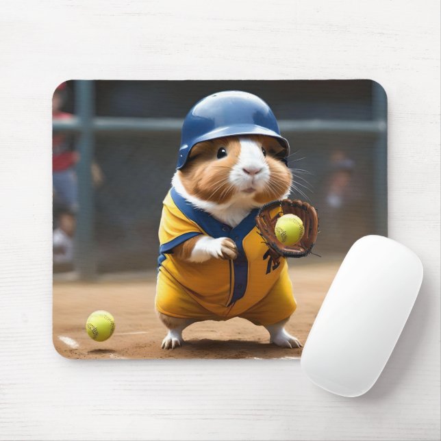 Softball Superstar: Das große Spiel der Guinea, Mousepad (Mit Mouse)
