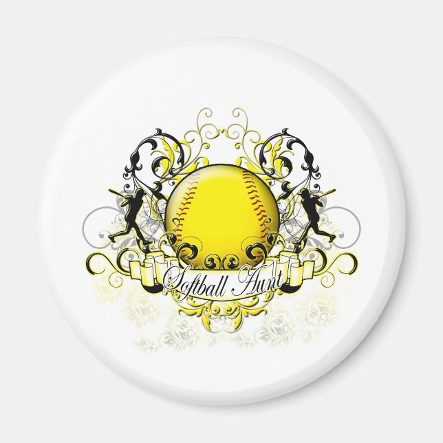 Softball-Tante Magnet (Vorne)