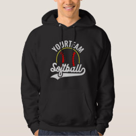 Softball Team Player ADD NAME Personalisierte Liga Hoodie