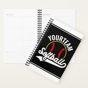 Softball Team Player ADD NAME Personalisierte Liga Planer