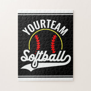 Softball-Team-Spieler ADD NAME Personalisiert Liga
