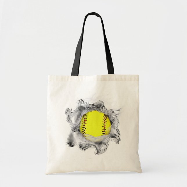 Softball Tote Bag Tragetasche (Vorne)
