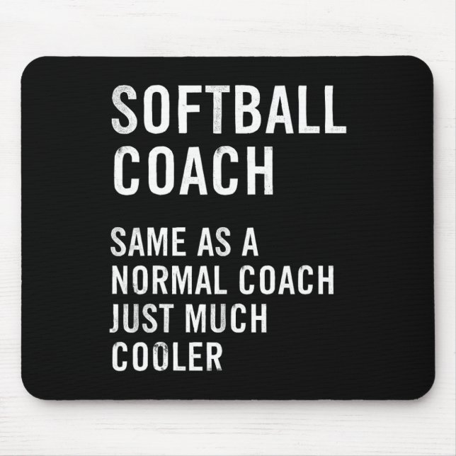 Softball-Trainer-Definition Lustig  Mousepad (Vorne)