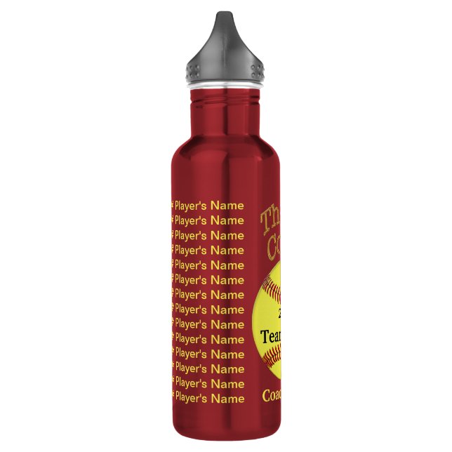 Softball-Trainer-Geschenke die personalisierten Edelstahlflasche (Links)