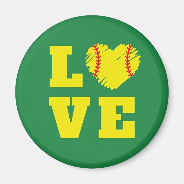 Softball-Trainer-Spieler-Team  Magnet (Vorne)