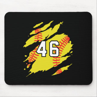 Softball-Trikot Nummer #46 Sportspieler Fan Trikot Mousepad