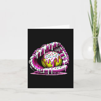 Softball Tropfen Ice Cream Sprinkles Softball Hand Karte