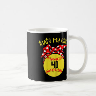 Softball Unordentlicher Dutt Das ist mein Mädchen Kaffeetasse