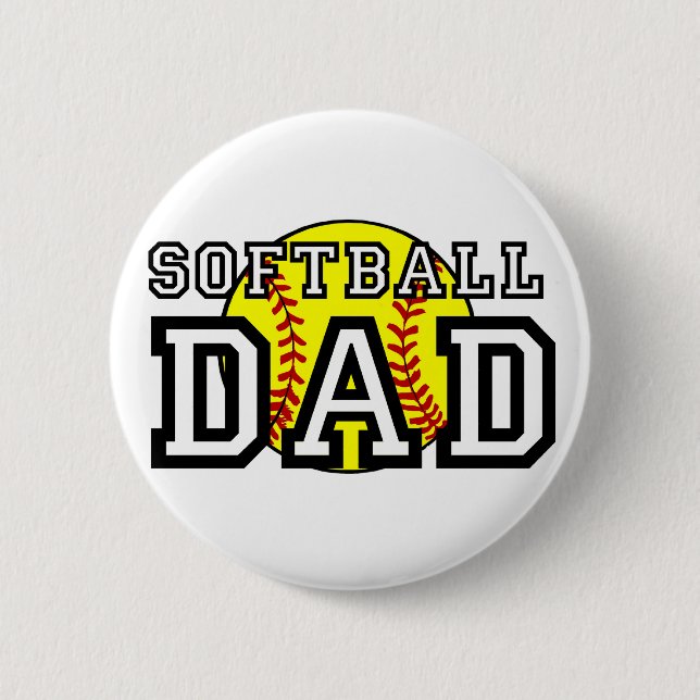 Softball-Vater Button (Vorderseite)