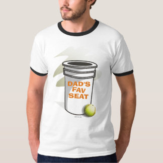 Softball-Väter Fav Sitz T-Shirt