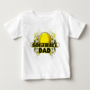 Softball-Vater (Kreuz).png Baby T-shirt