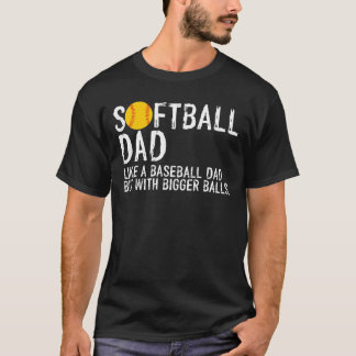 Softball-Vater Schnelle Vatertag T-Shirt