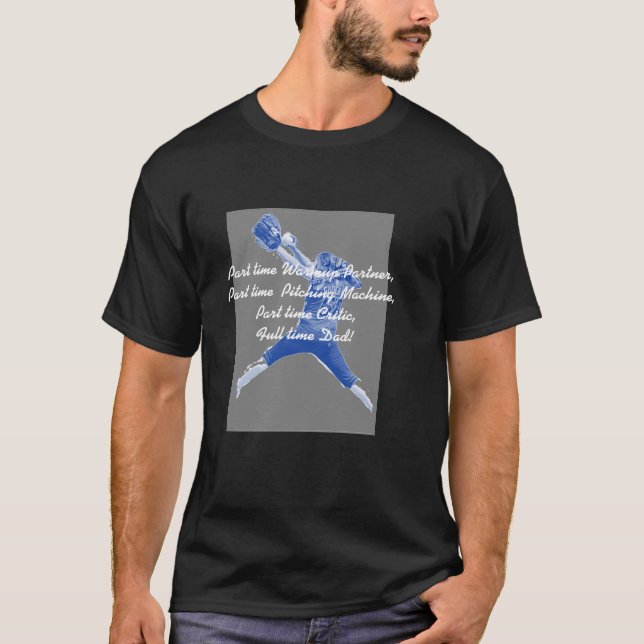 Softball-Vater T-Shirt (Vorderseite)