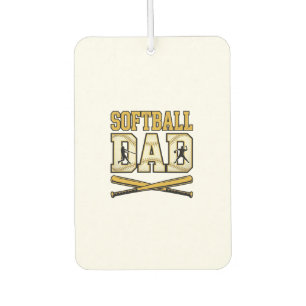 Softball-Vater Vintage-Stich Bat Grafik_1 Autolufterfrischer