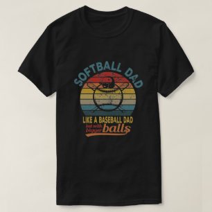 Softball-Vater wie Baseball-Vater  T-Shirt
