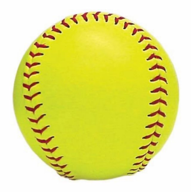Softball-Verzierung Fotoskulptur Ornament (Vorne)
