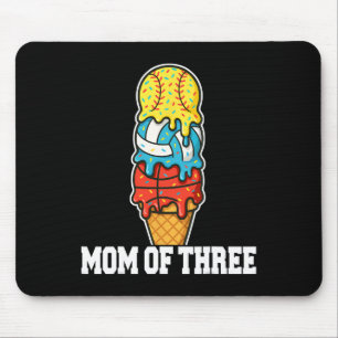 Softball Volleyball Basketball Mama Eiscreme Somme Mousepad