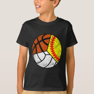 Softball Volleyball Basketball Spieler Lustiger Ba T-Shirt