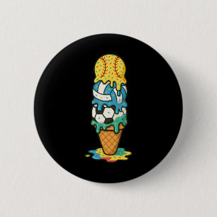 Softball Volleyball Fußball Eiscreme-Tropfen Somme Button